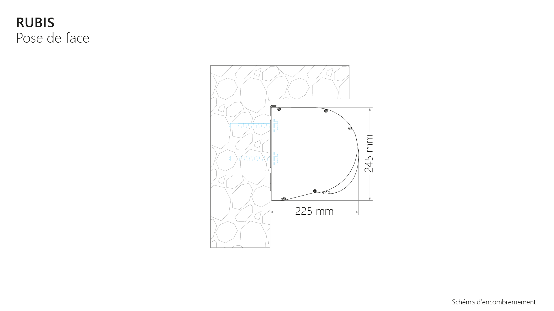 Schéma d_encombrement stores_Gamme Rubis