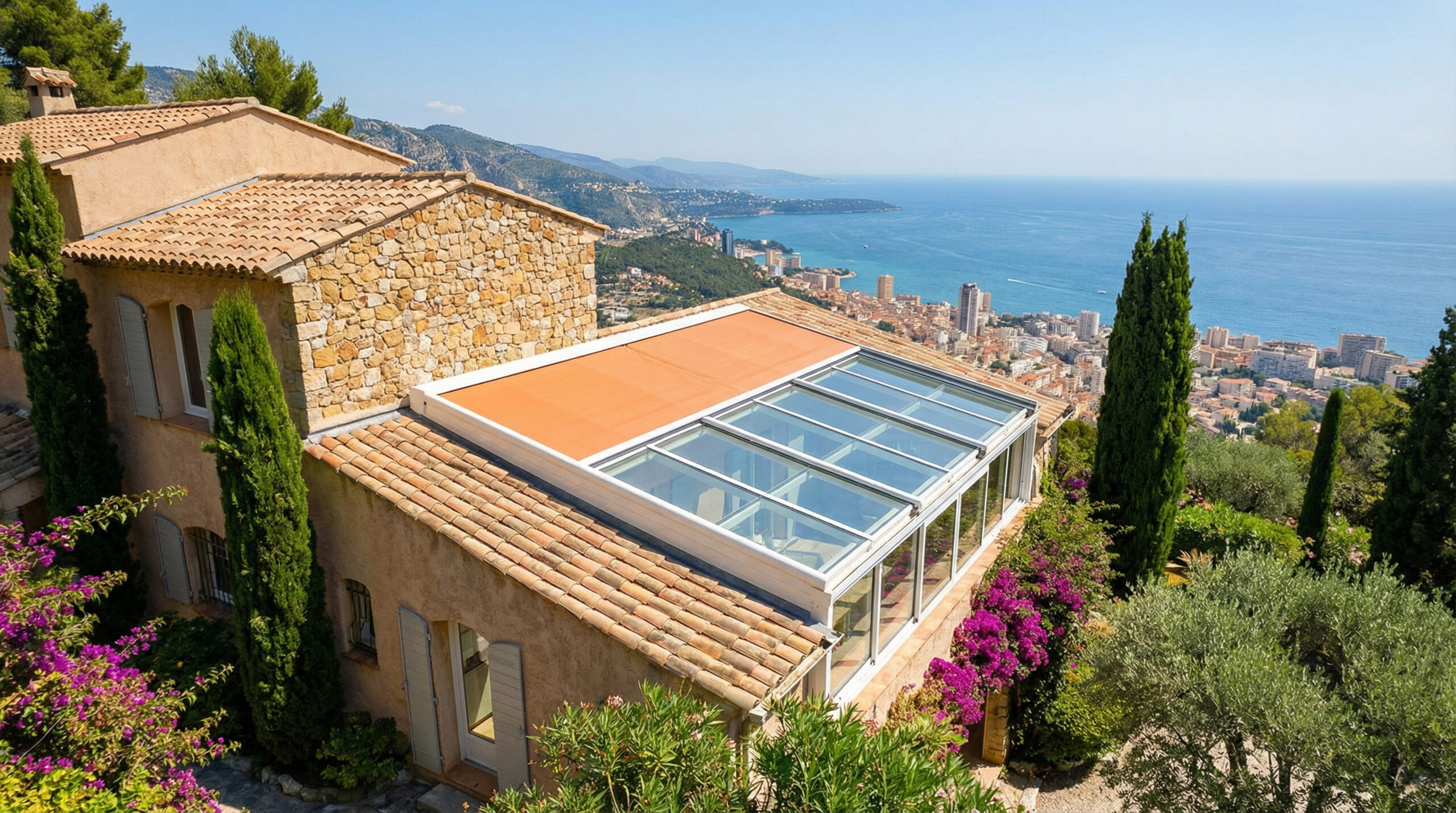 Stores vérandas 4 toit